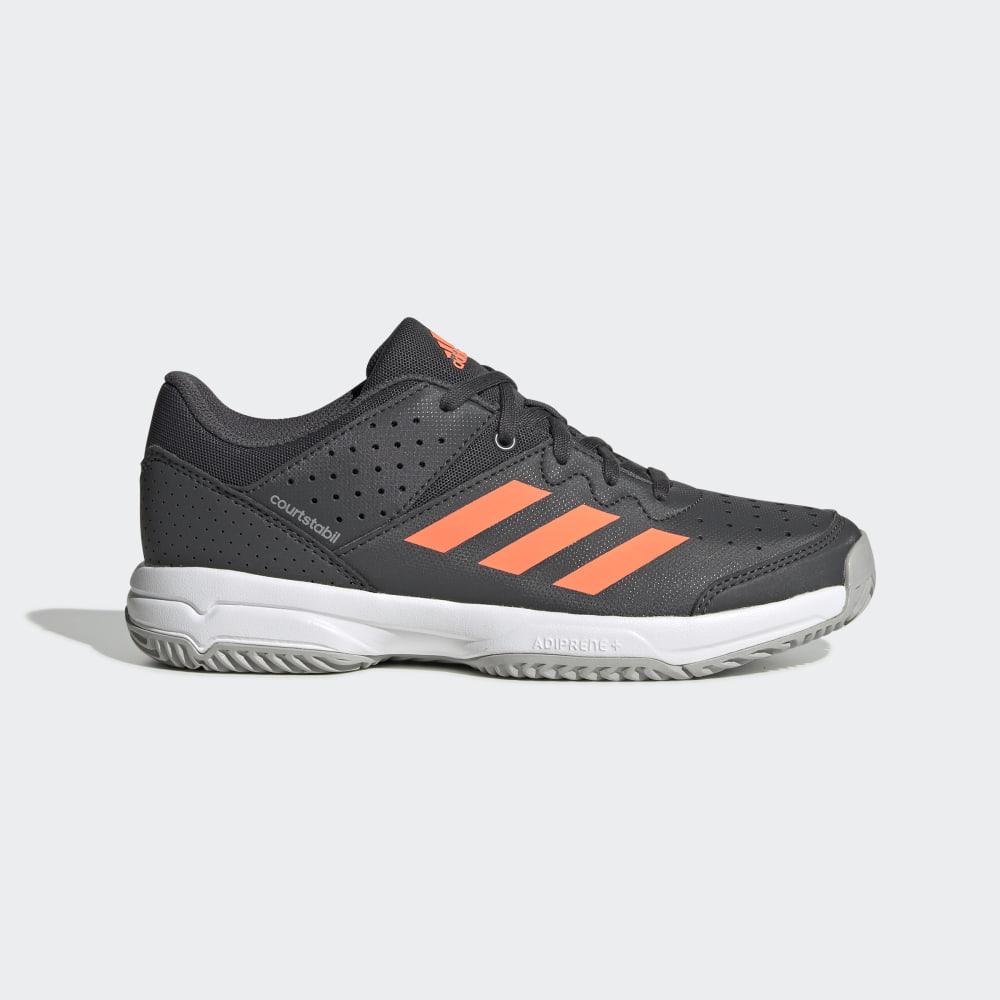 Pantofi Handbal Adidas Court Stabil Baieti Romania - Gri/Corai/Gri EH2557